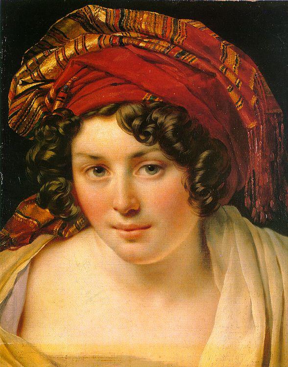 Anne-Louis Girodet-Trioson A Woman in a Turban Germany oil painting art